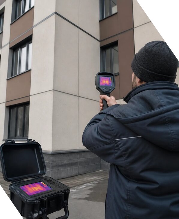 Тепловизионное обследование зданий и сооружений в Боровичах