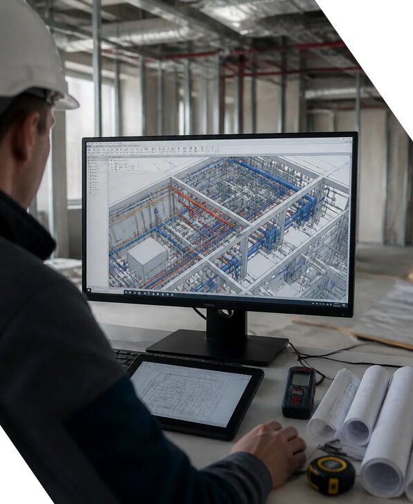 Создание BIM модели инженерных сетей для объектов в Боровичах